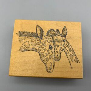 Great Impressions Giraffe Rubber Stamp for Scrapbooking or Crafting